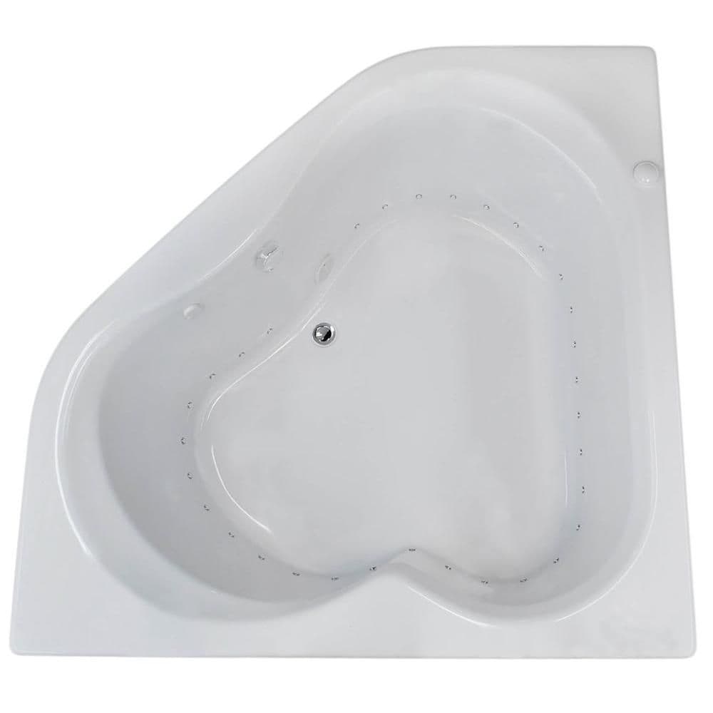 Baignoire à jets d'air d'angle Beryl de 5 pieds