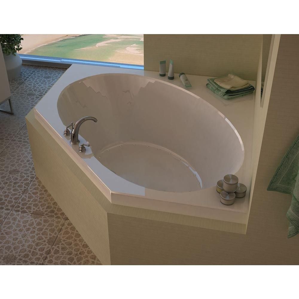 Mali 5 Feet Corner Air Jetted Bathtub