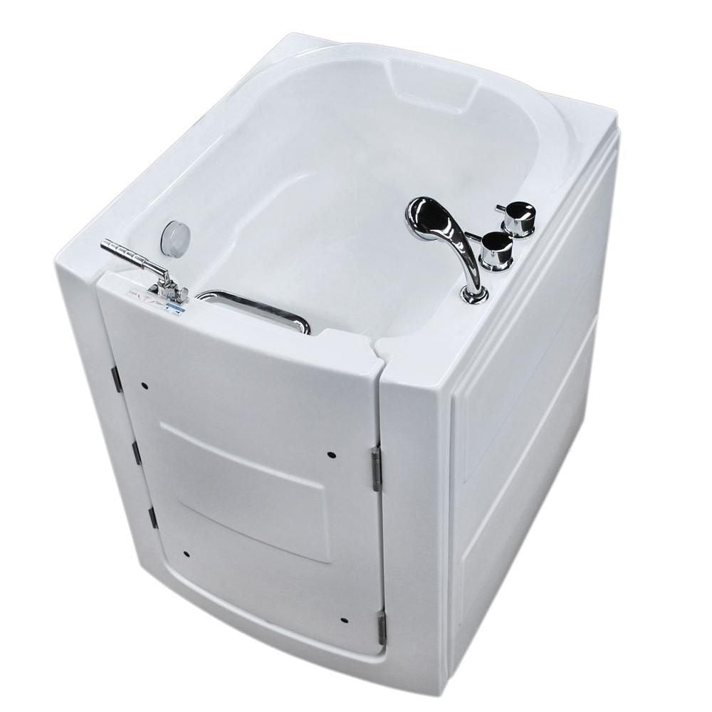 Baignoire à accès direct de 3 pieds 2 pouces en blanc