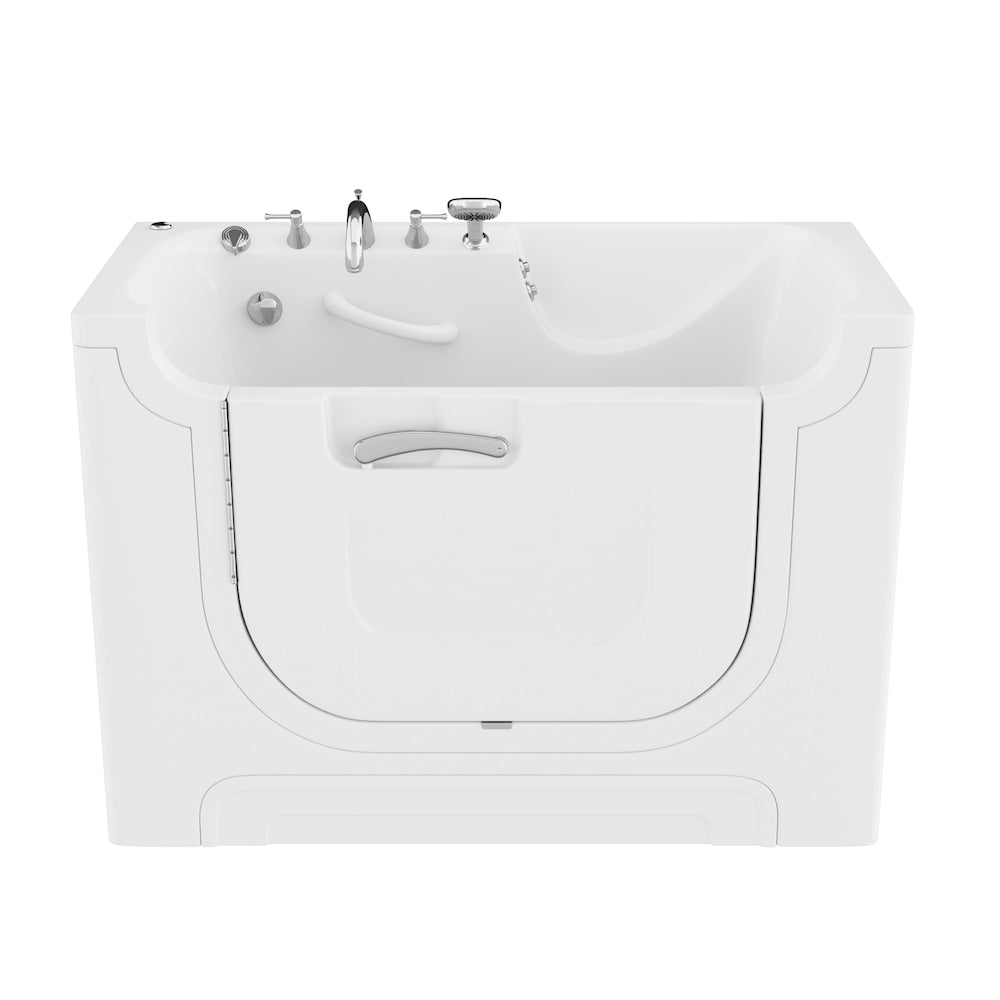 5 Ft. Wheelchair Accessible Left Drain Walk-In Whirlpool Bathtub in White