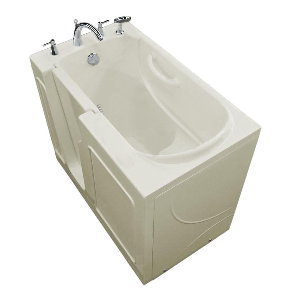 Baignoire à accès direct de 3 pieds 10 pouces en biscuit