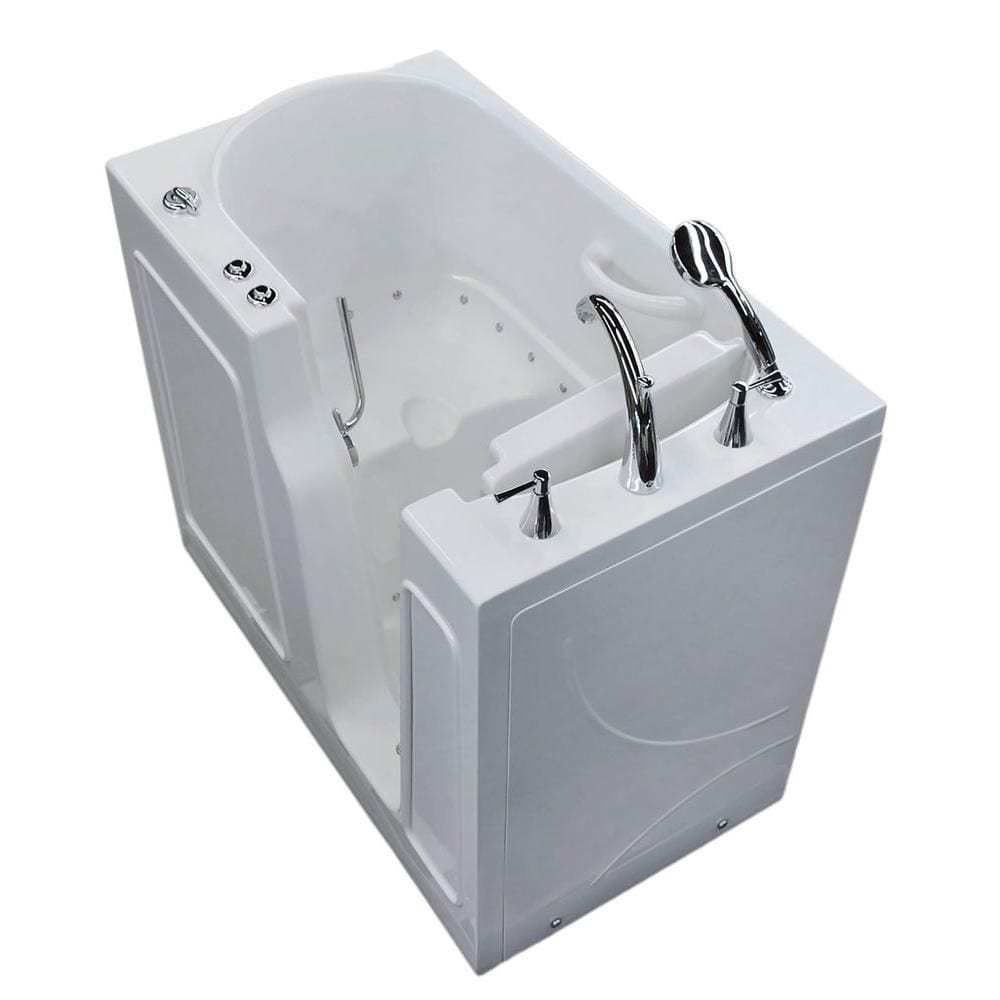 3 ft. 9-inch Right Drain Walk-In Air Bathtub in White
