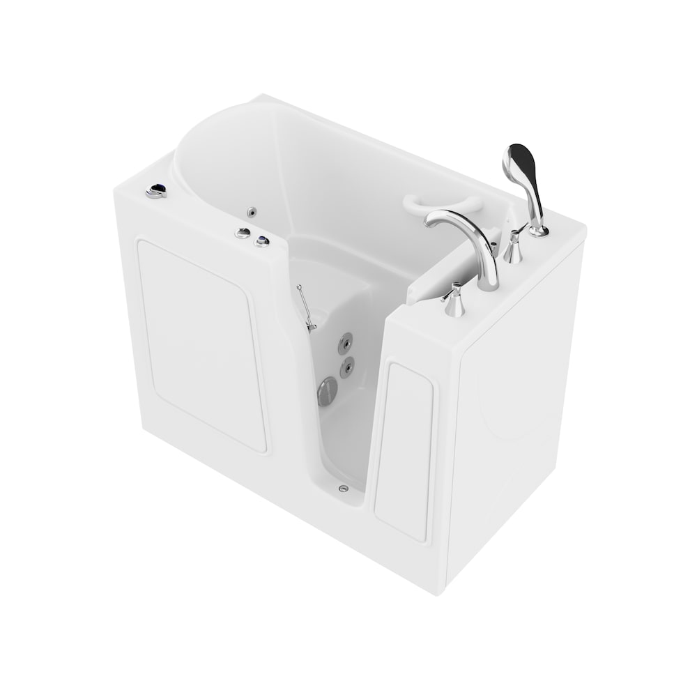 3 ft. 9-inch Right Drain Walk-In Whirlpool Bathtub in White