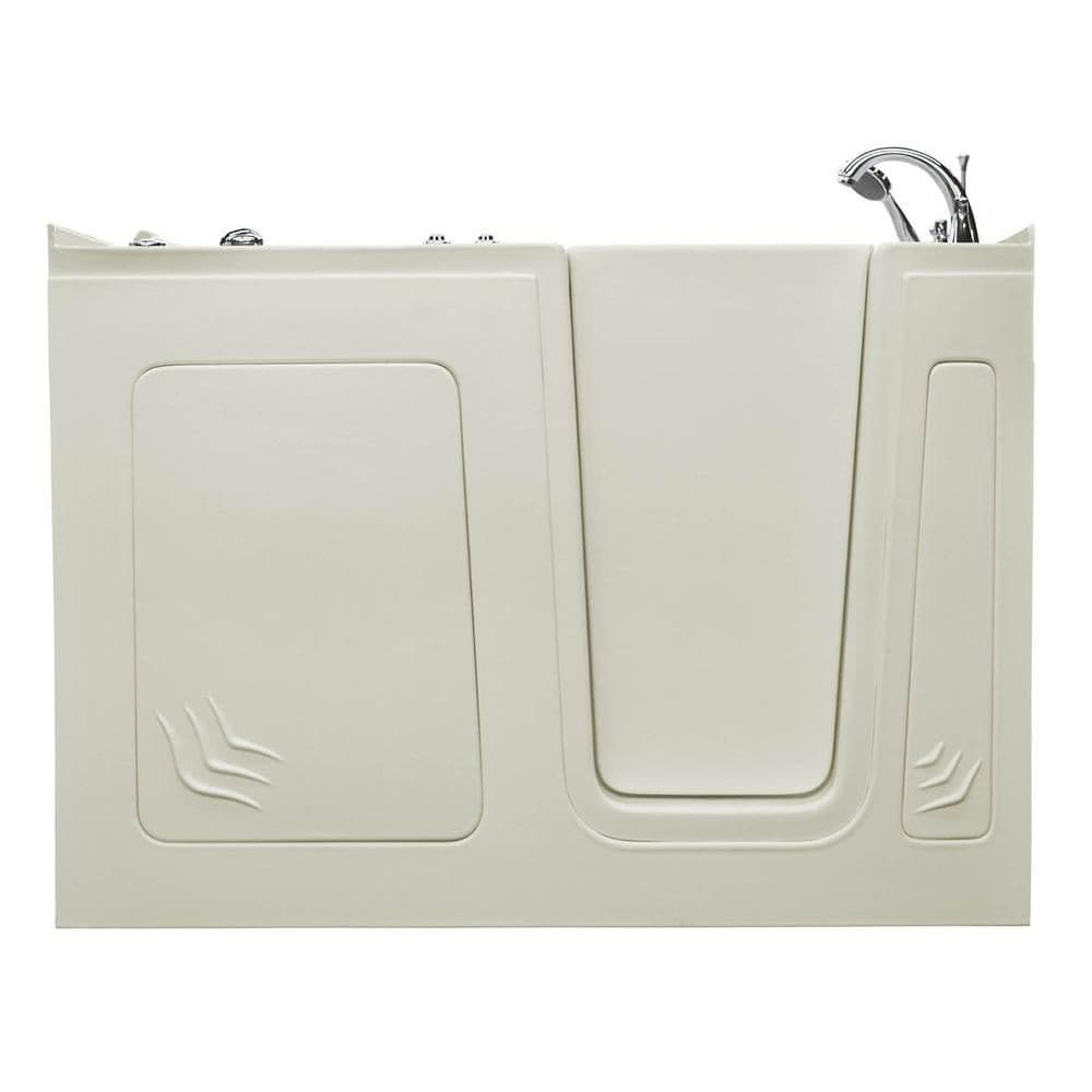 5 ft. Right Drain Walk-In Air Bathtub in Biscuit
