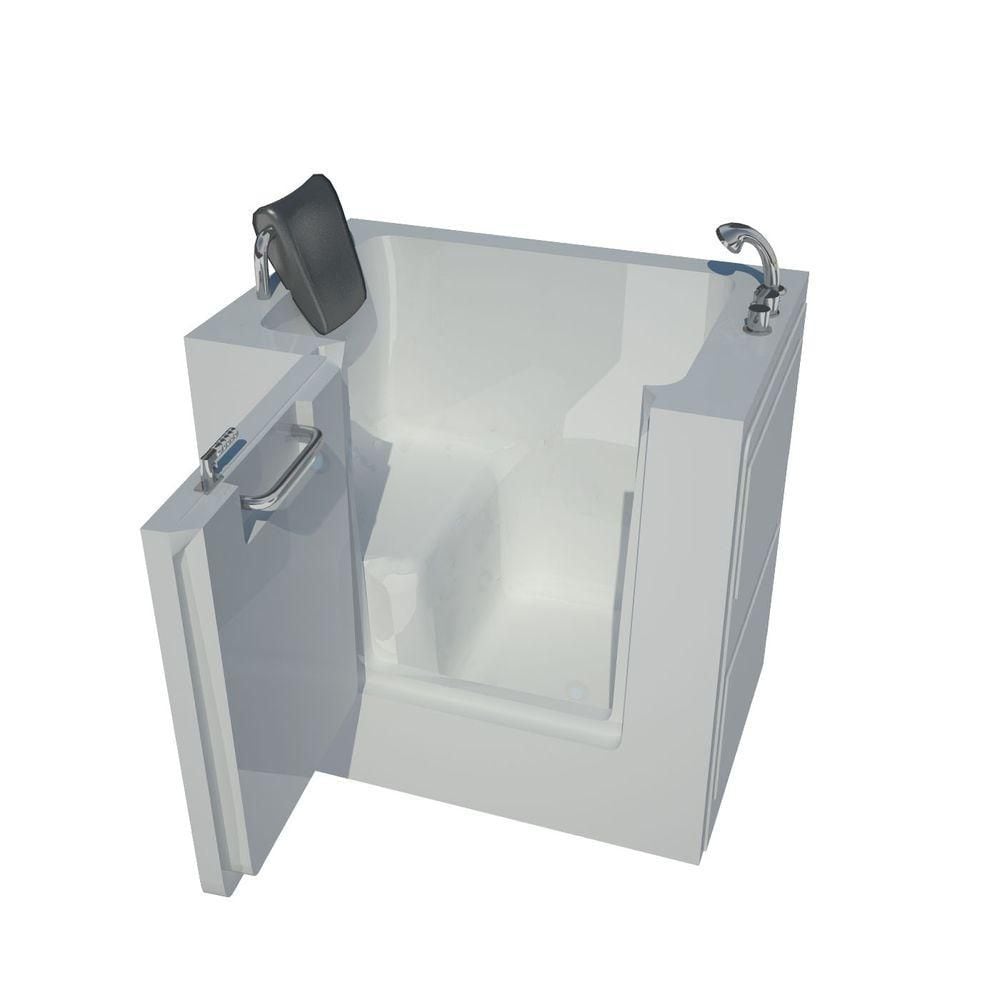 3 Feet 4-Inch Walk-In Bathtub in White