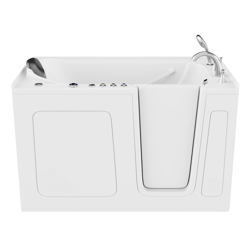 5 ft. Right Drain Walk-In Whirlpool and Whirlpool Air Bath Tub in White
