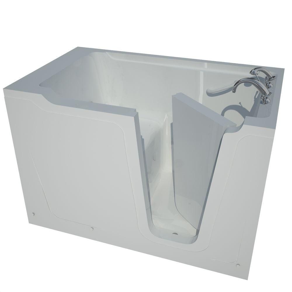 5 ft. Right Drain Walk-In Bathtub in White