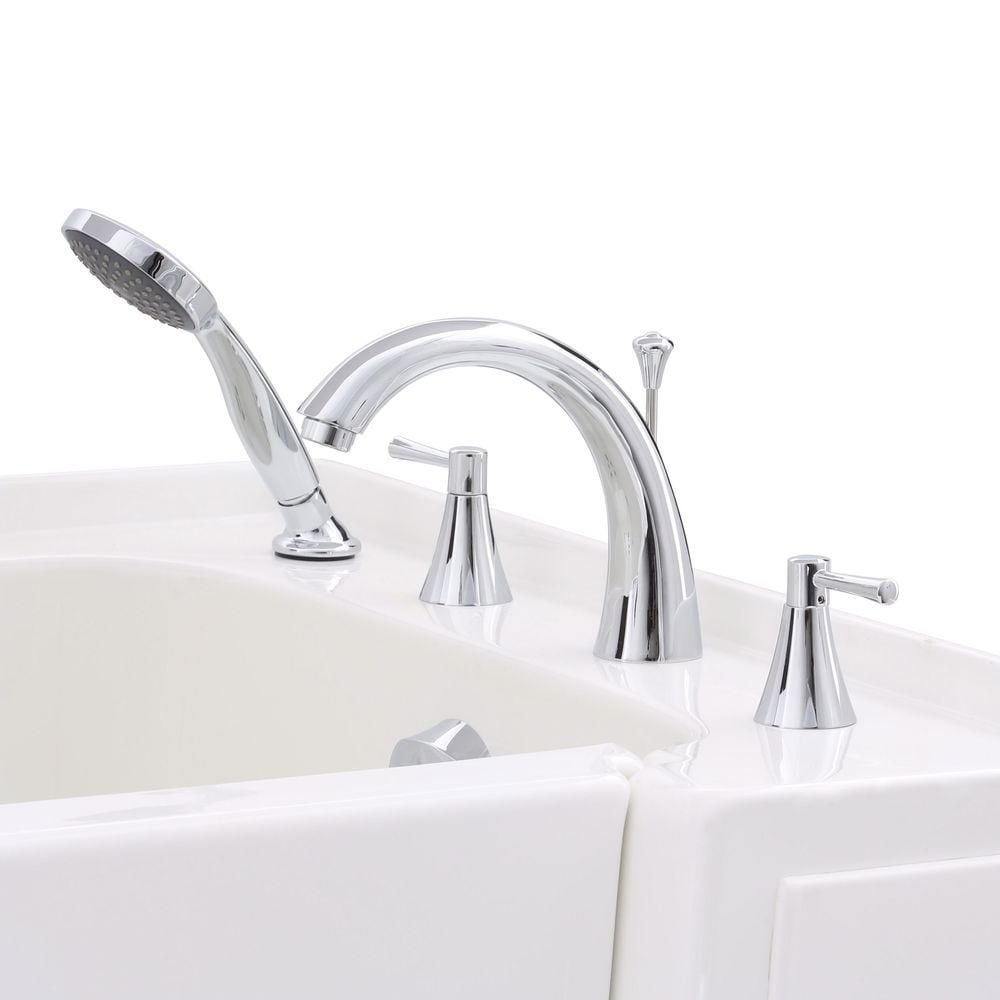 4.5 ft. Right Drain Soaking Walk-In Bathtub in White
