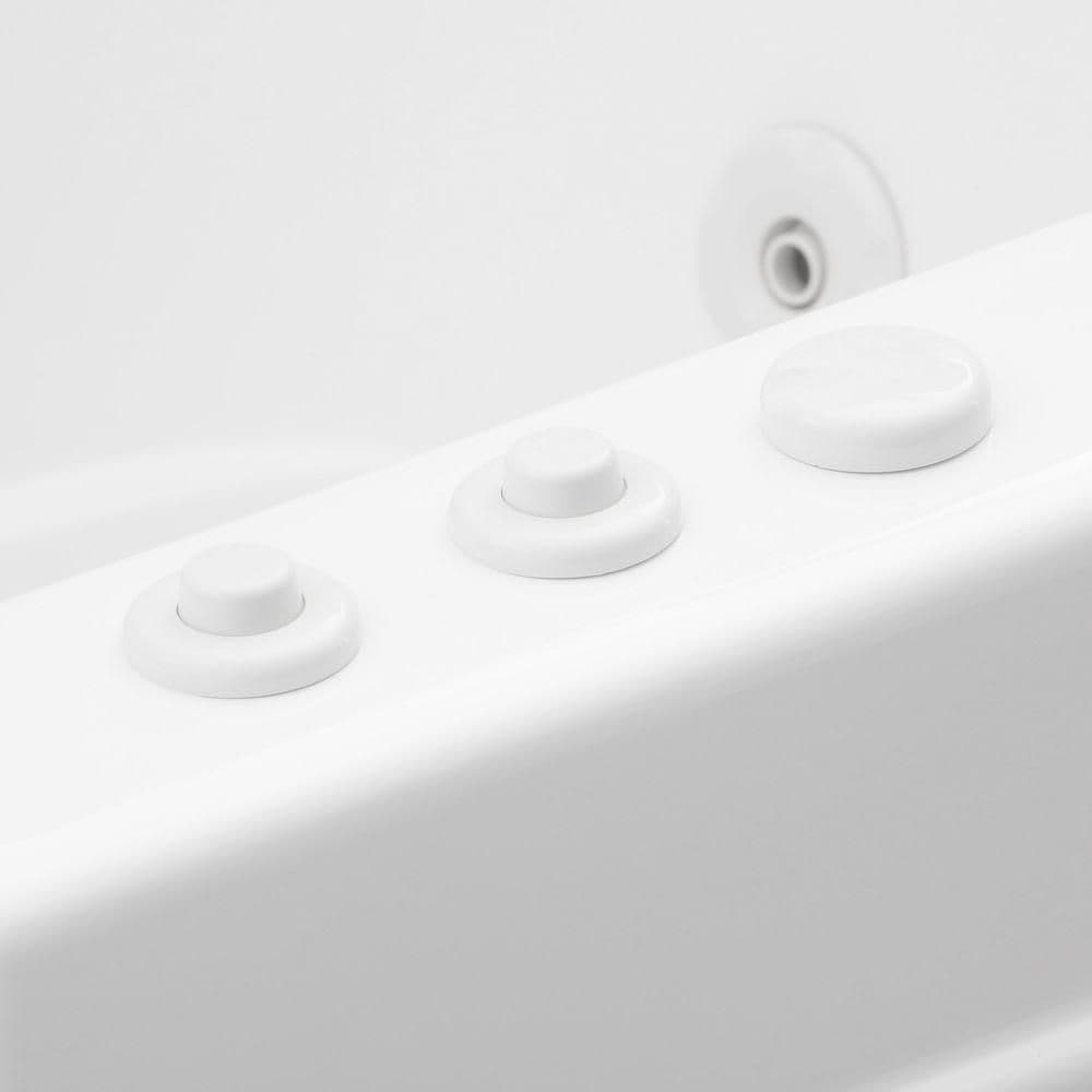 Contractor Series 5 ft. Left Drain Walk-In Whirlpool and Whirlpool Air Bath Tub in White