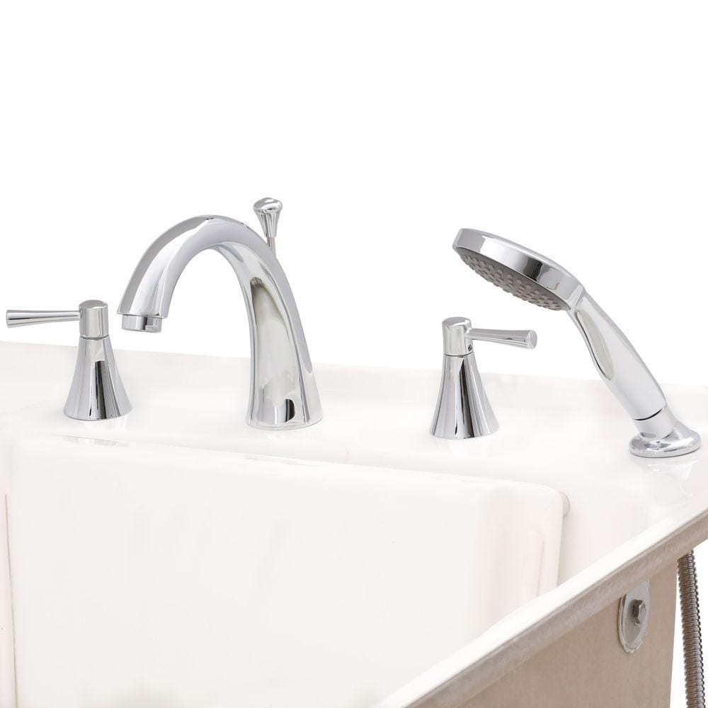 Contractor Series 5 ft. Left Drain Walk-In Whirlpool and Whirlpool Air Bath Tub in White