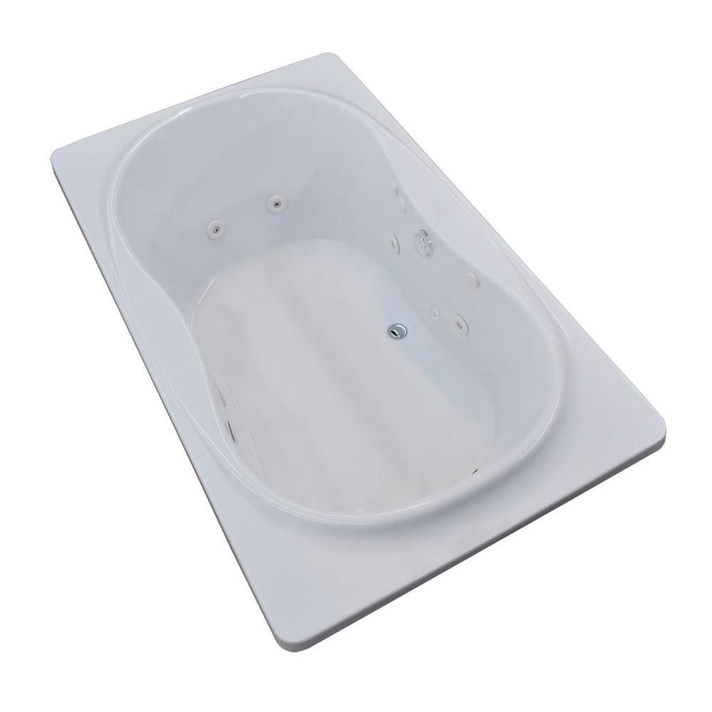 Abaco 6 Feet Rectangular Whirlpool Jetted Bathtub