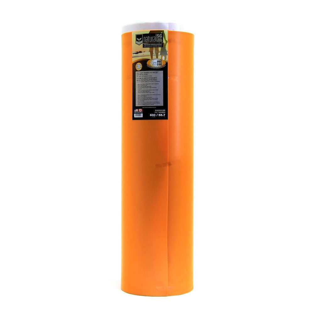 Sous-couche de qualité supérieure Natural SG de 600 pi.ca. de 2 mm pour stratifié, bois franc et contrecollé