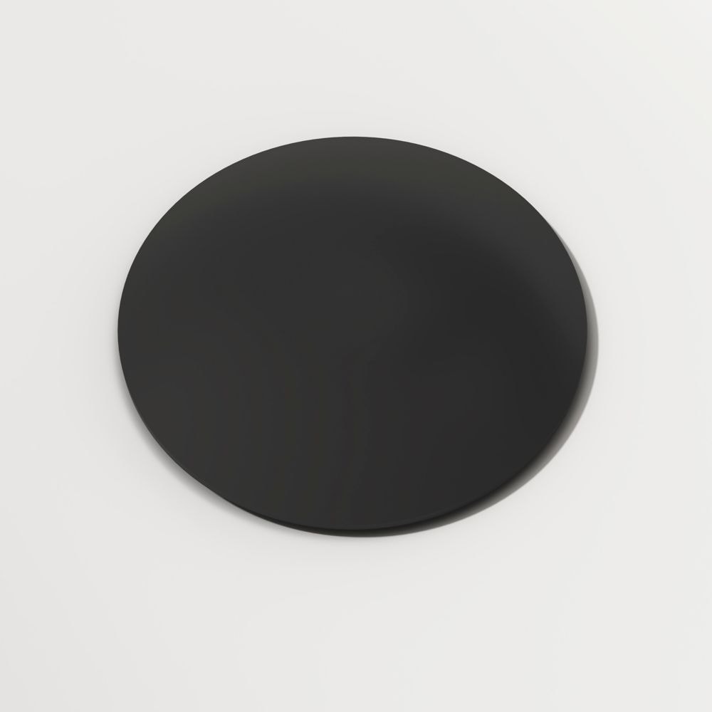Vessel Bathroom Sink Pop-Up Drain and Mounting Ring in Matte Black