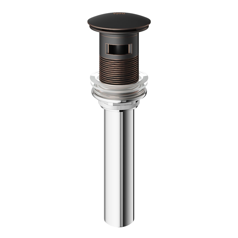 Bathroom Sink Pop-Up Drain with Overflow in Antique Rubbed Bronze
