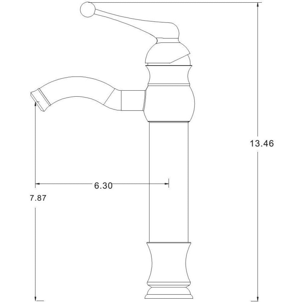 Robinet en laiton sans plomb approuvé CUPC pour montage sur pont, couleur chrome AI-1791