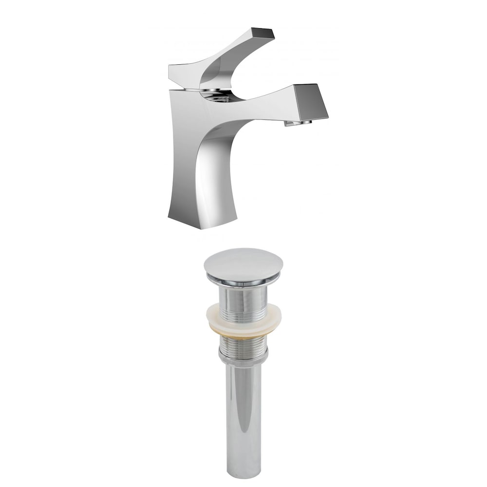 1 Hole CUPC Approved Stainless Steel Faucet Set In Chrome Color - Drain Incl. AI-1986