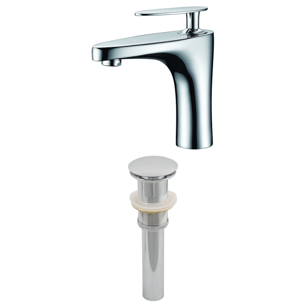 1 Hole CUPC Approved Stainless Steel Faucet Set In Chrome Color - Drain Incl. AI-2010
