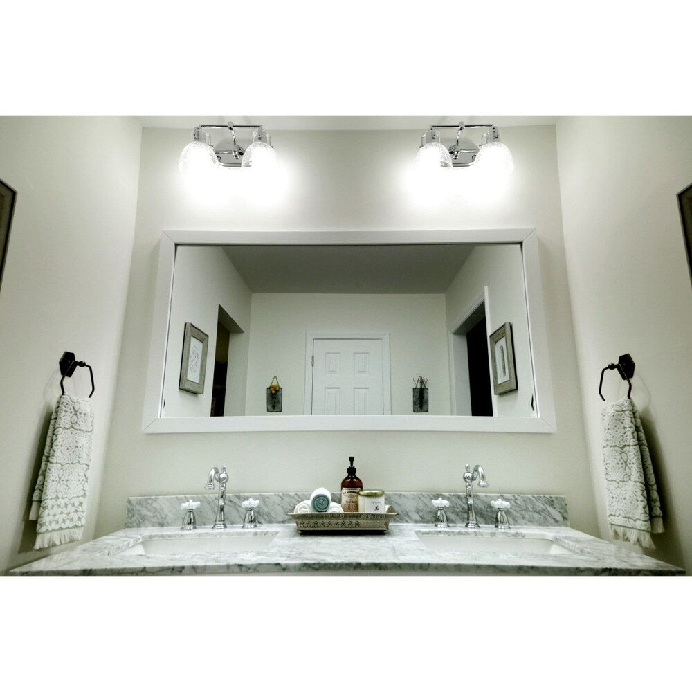 Robinet de salle de bain à arc élevé à 2 poignées (8 pouces) de style victorien en chrome avec poignées croisées