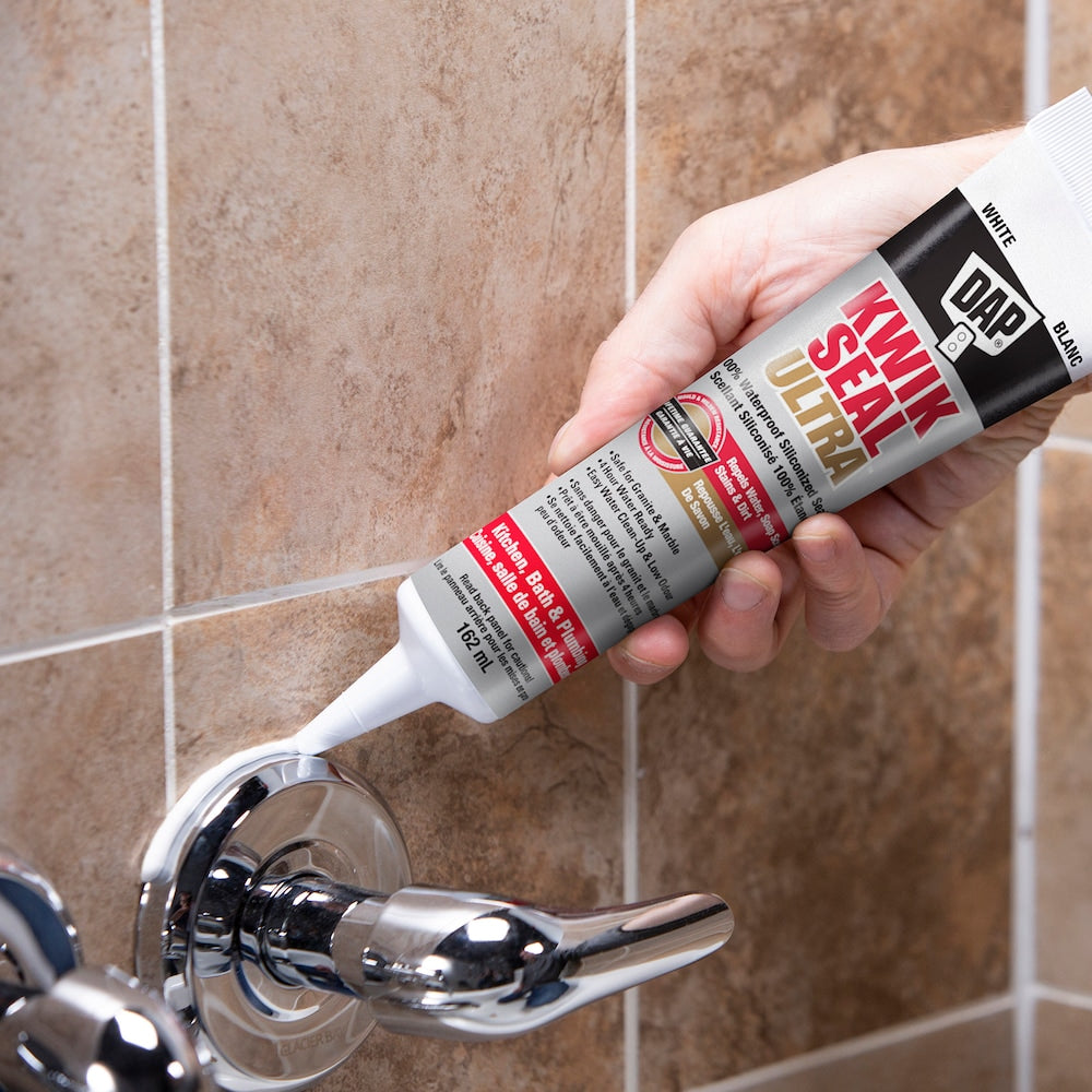 Mastic avancé KWIK SEAL ULTRA® pour cuisine et salle de bain Biscuit 162 ml (tube compressible)