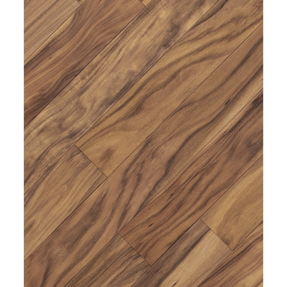 Plancher de bois franc d'ingénierie emboîtable Gordon Acacia Random L x 6 1/2 po l x 12 mm brun foncé (17,05 pi2/caisse)