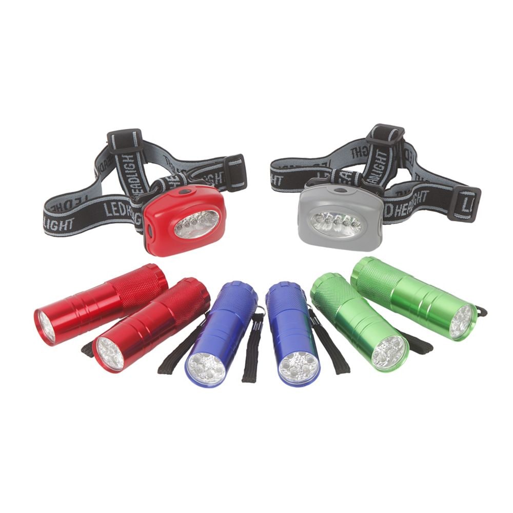 LED Flashlight Headlight Combo (8-Pack)