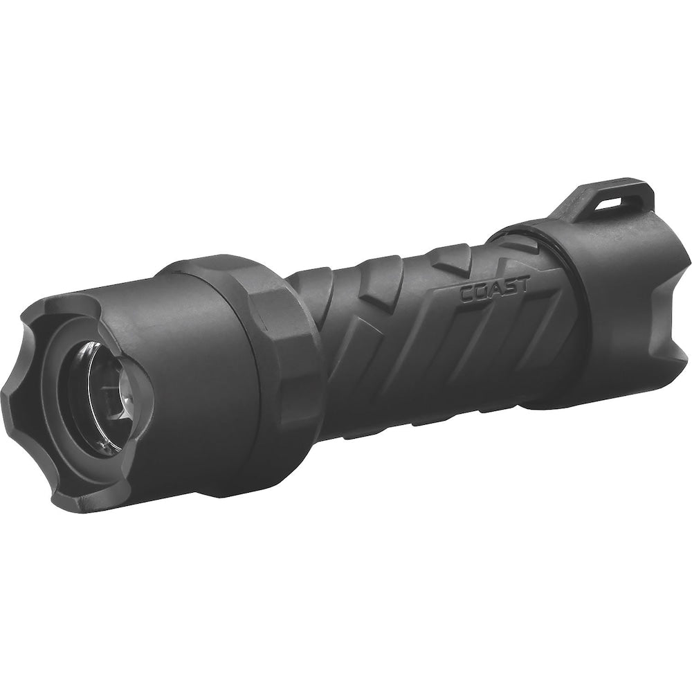 Polysteel 200 320 Lumen Pure Beam Focusing Waterproof LED Flashlight with Twist Focus and Stainless Steel Core