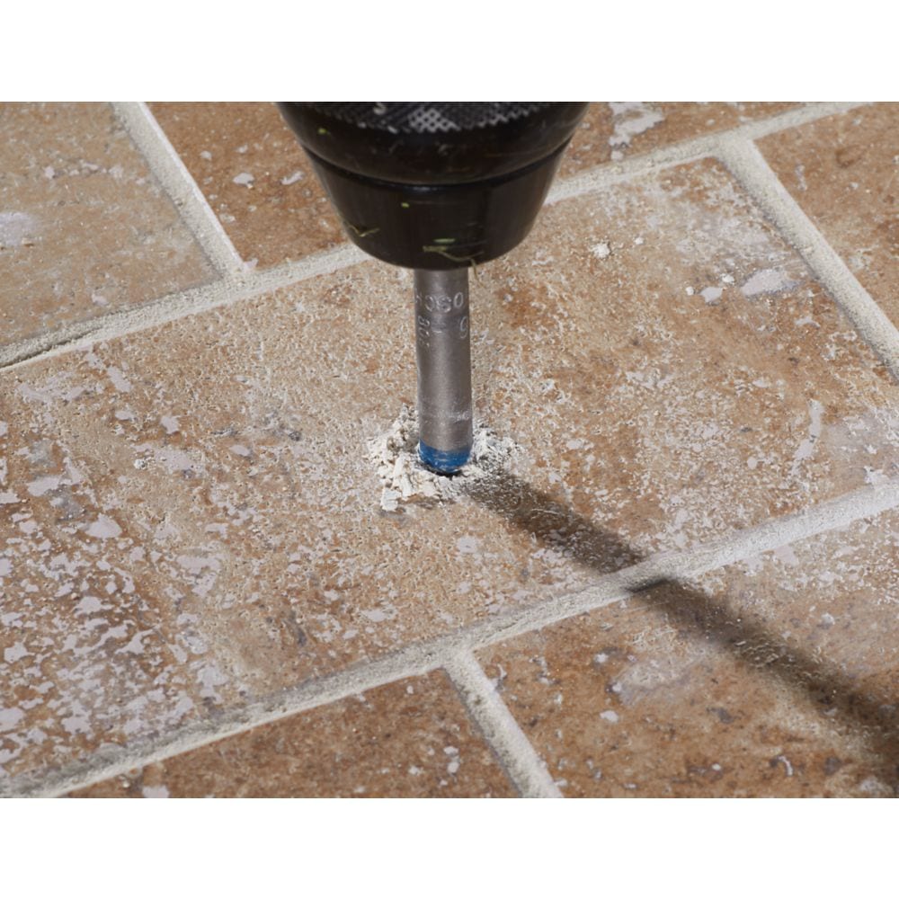 Carbide Tipped Tile Drill Bit Set for Stone Tile, Granite, Slate, Ceramic and Glass (4-Piece)