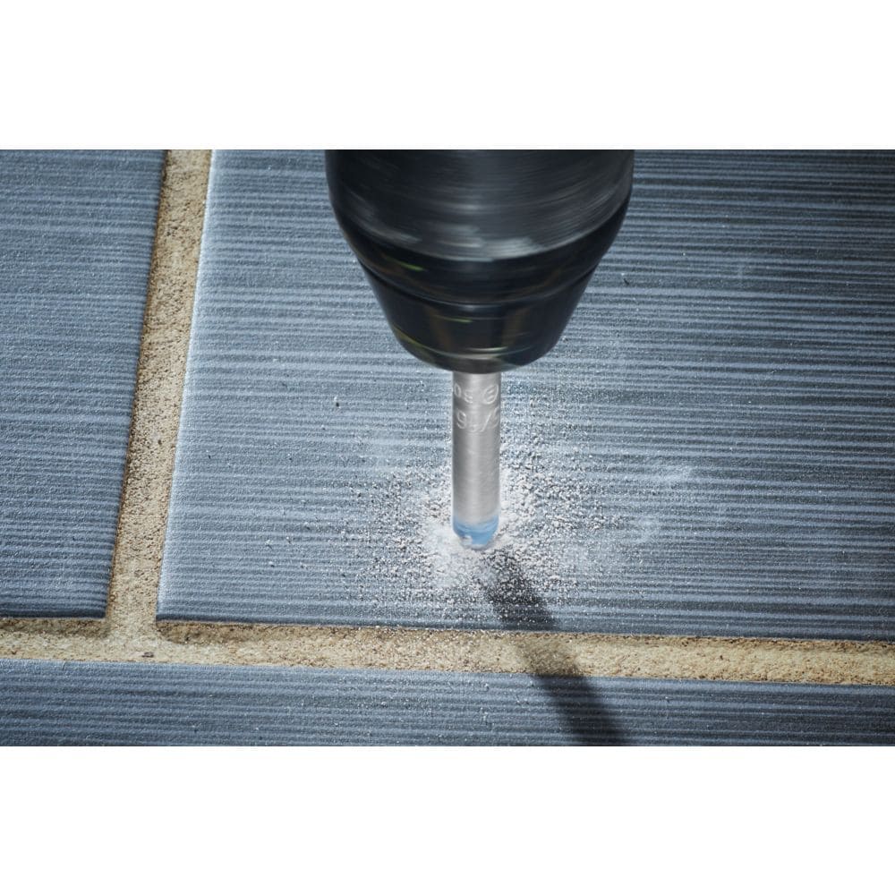 1/4-inch Carbide Tipped Natural Stone Tile Drill Bit for Granite, Slate, Ceramic and Glass Tiles