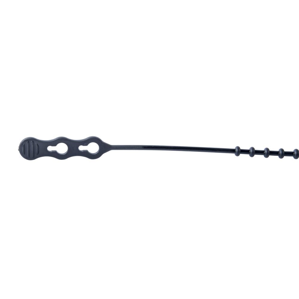 Collier de serrage perlé noir de 24 pouces, 5/sac