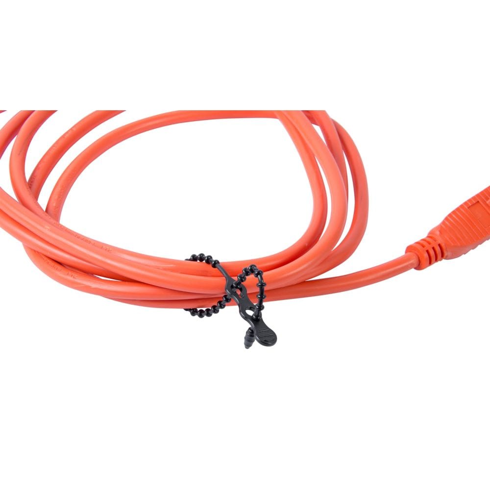Collier de serrage perlé noir de 24 pouces, 5/sac