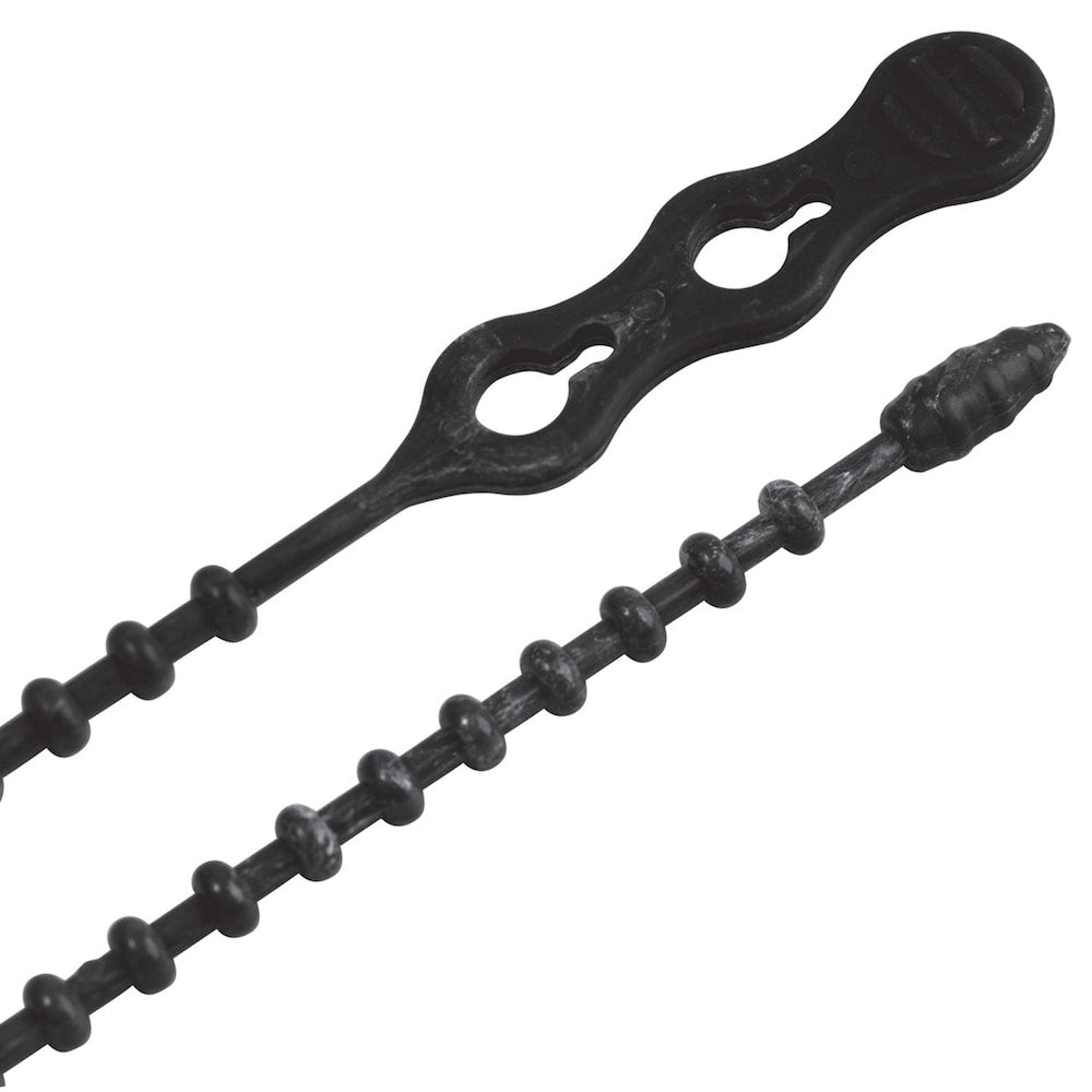 Collier de serrage perlé noir de 12 pouces