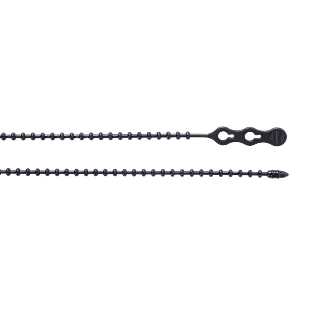 Collier de serrage perlé noir de 12 pouces