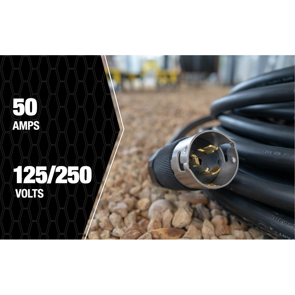 50 ft. 6/3 & 8/1 50A SEOW Cali Standard Twist Lock Extension Cord