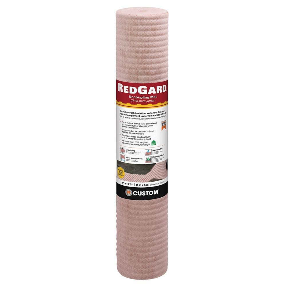 Membrane de désolidarisation RedGard de 54 pi² (39,4 po x 16,5 pi) pour carrelage et pierre