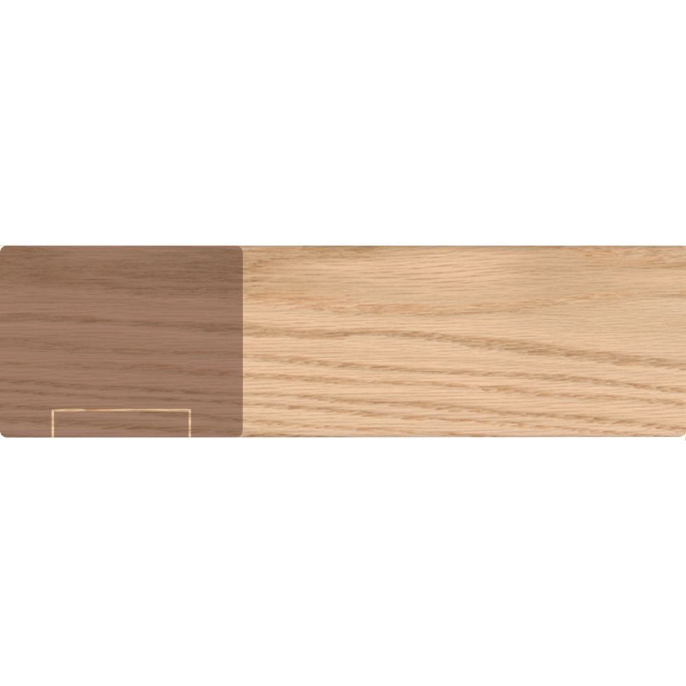 Oak Handrail & Fillet 1-3/4 Inch x 2-1/2 Inch x 12 Feet