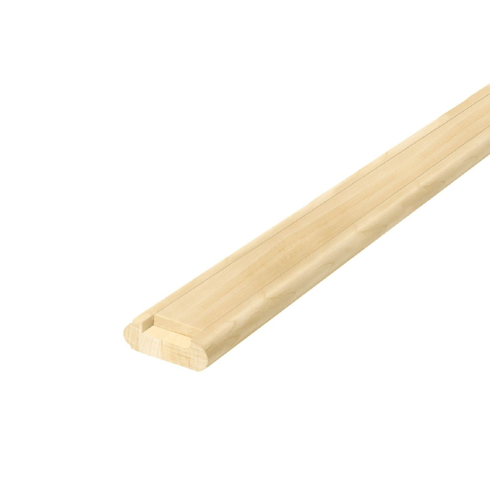 3/4-inch 2 1/4-inch x 96-inch Maple Show Rail with Fillet
