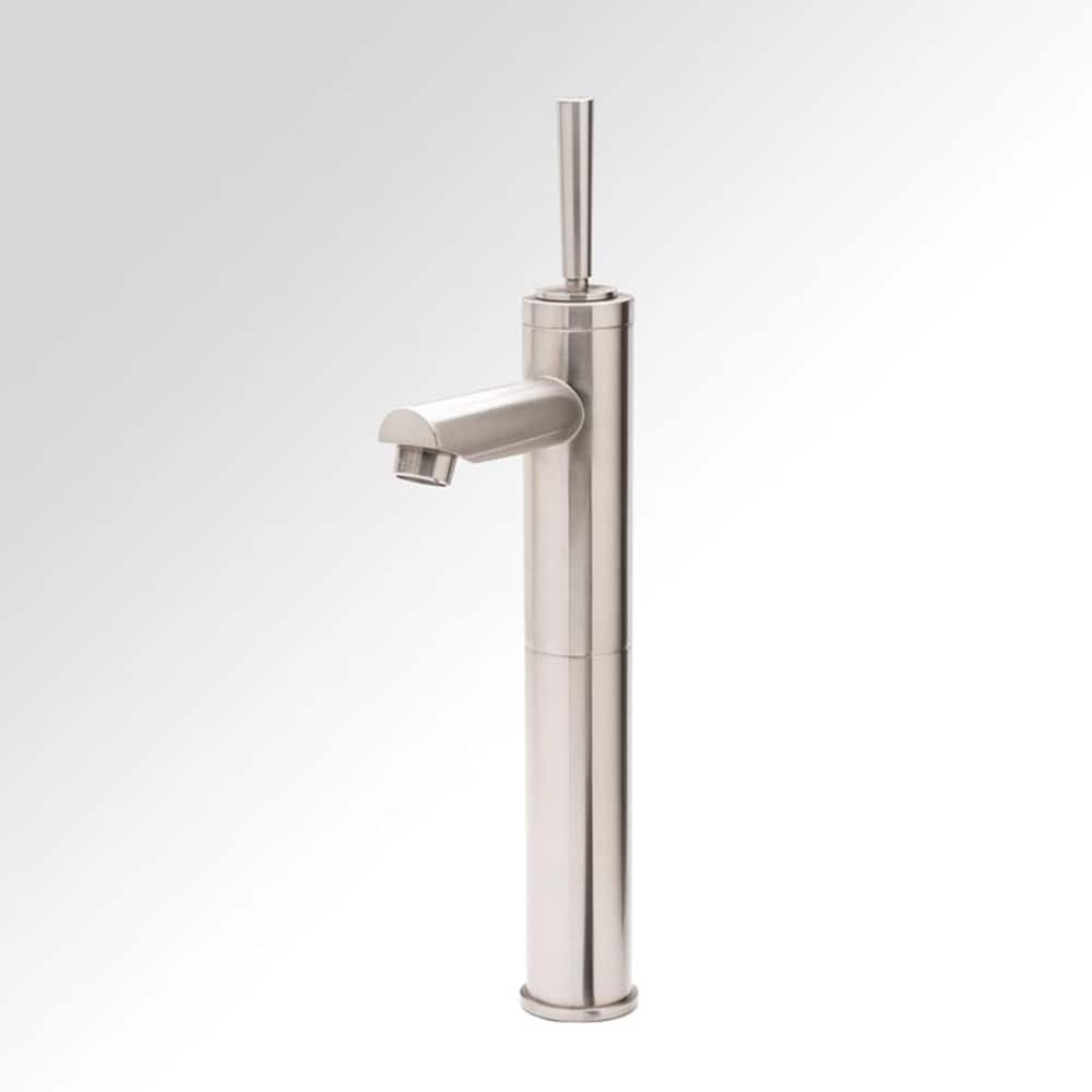 Robinet de salle de bain à levier unique Colonna avec finition en nickel brossé