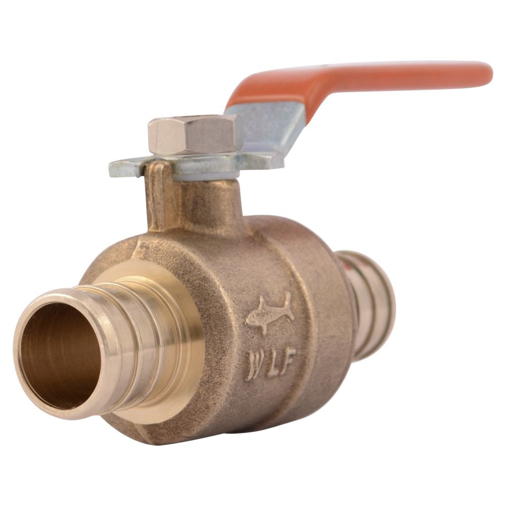 Robinet à tournant sphérique PEX en laiton de 3/4 po