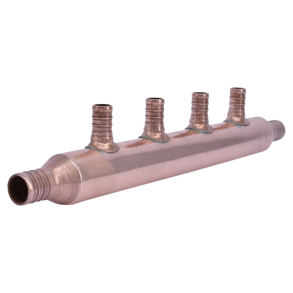 Collecteur PEX 4 ports 3/4" avec ports 1/2"