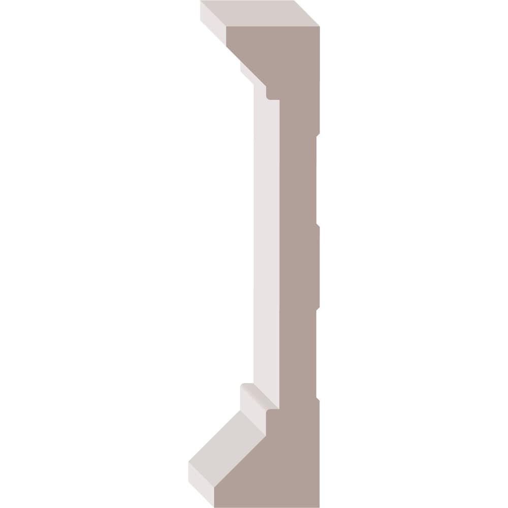 1-inch x 4 1/2-inch x 96-inch Modern MDF Primed Boston Header/Architrave Moulding