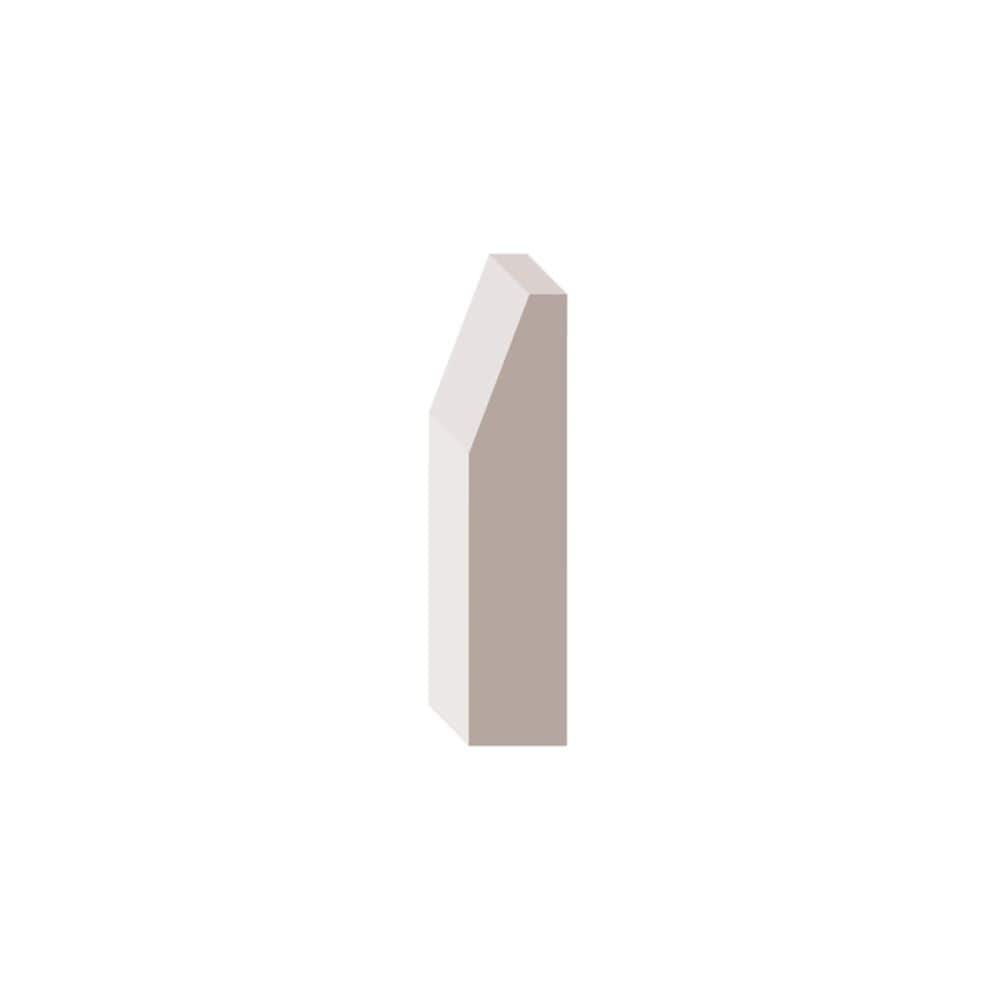5/8-inch x 2 3/4-inch x 85-inch Modern MDF Primed Fibreboard Casing