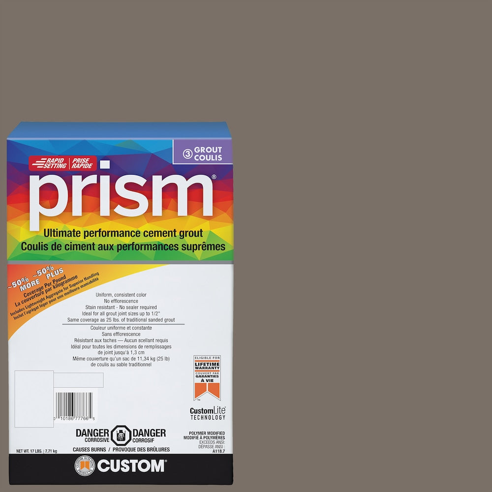 Prism 17 lb. 185 New Taupe Stain-Resistant Grout for Tile and Stone