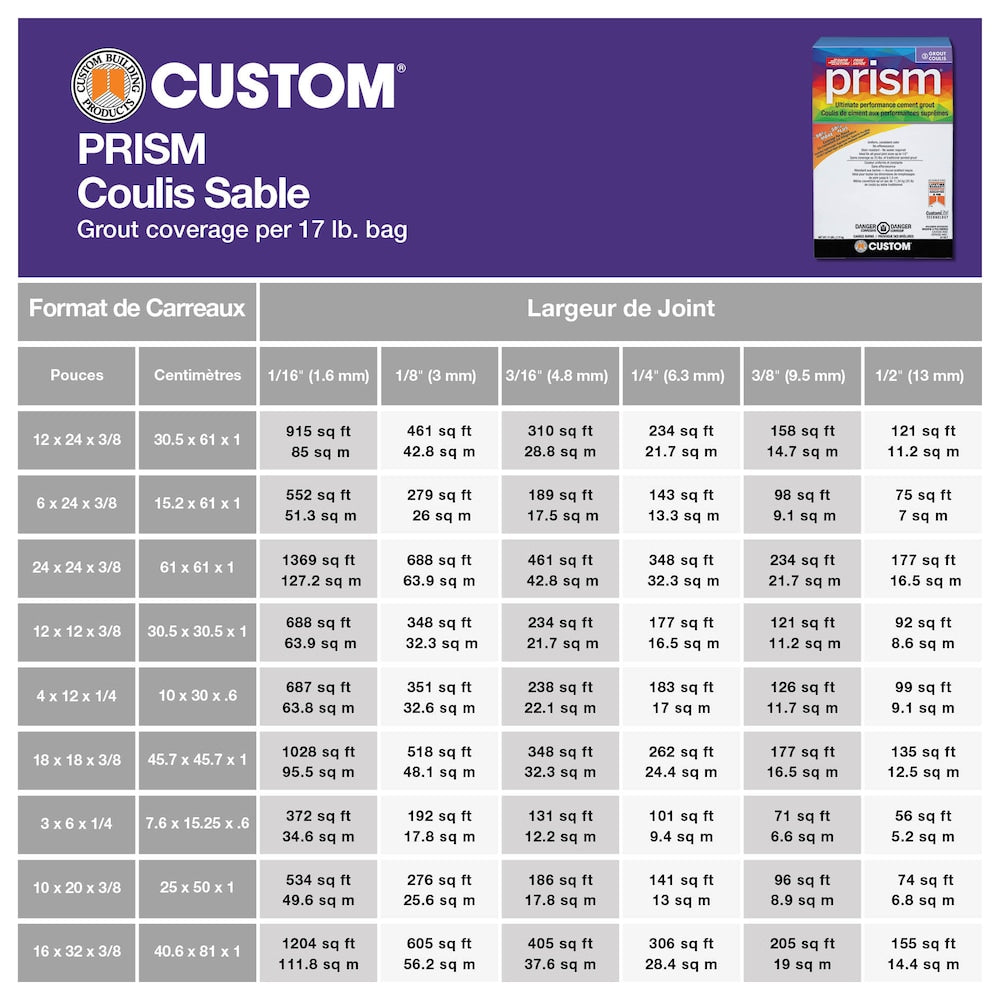 Prism 17 lb. 185 New Taupe Stain-Resistant Grout for Tile and Stone