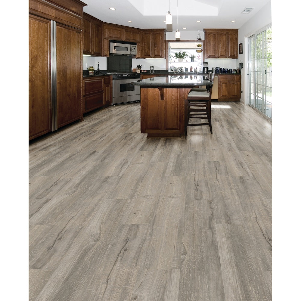 Sawn Oak Grey 7mm x 7.5 in. W x 47.6 in. L 22MIL Click Lock Waterproof Luxury Vinyl Plank Flooring (19.8 sq.ft./case)