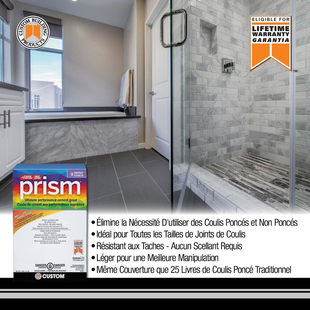 Prism 17 lb. 185 New Taupe Stain-Resistant Grout for Tile and Stone