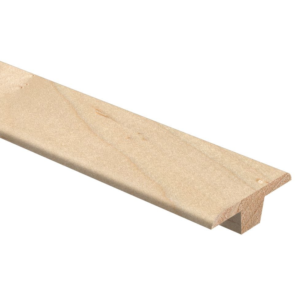 Moulure en T en bois dur d'érable naturel de 9/16 po d'épaisseur x 1 3/4 po de largeur x 94 po de longueur