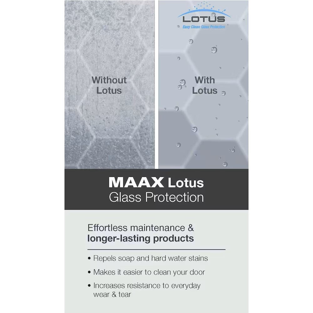 Ensemble de douche pour baignoire NexTile de 60 po L x 30 po l x 81,25 po H avec contour de baignoire en carreaux de métro blancs, niche intégrée, porte coulissante noire mate, baignoire AcrylX avec drain à gauche et revêtement brut au-dessus du sol