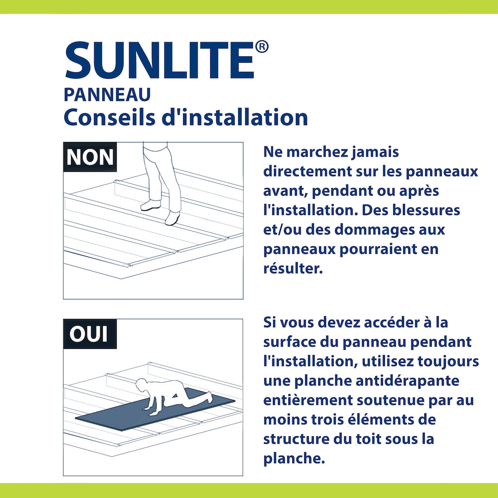 Panneau en polycarbonate multiparois transparent de 96 po x 2 pi