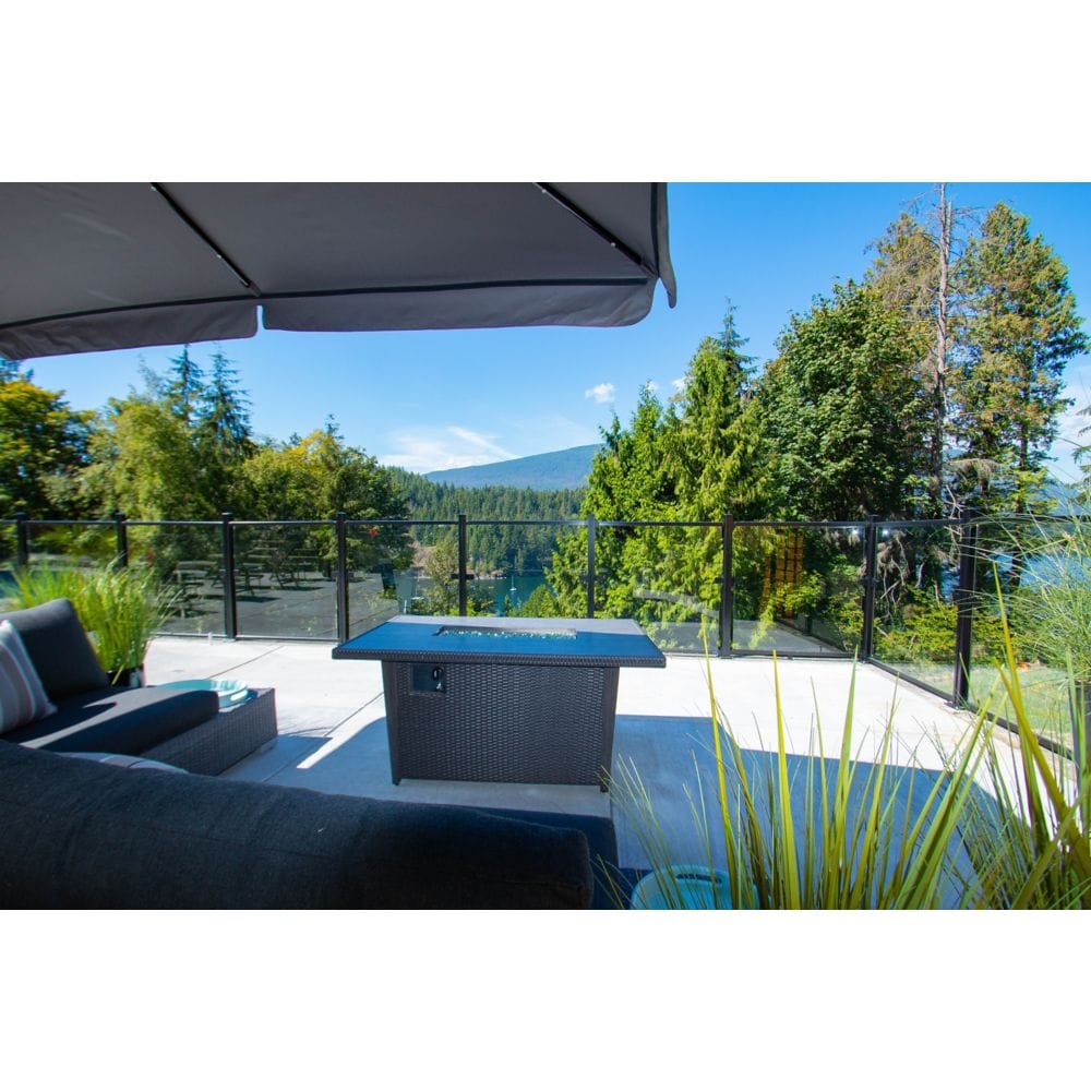 AquatinePLUS 42-inch W x 44 1/2-inch H Tempered Glass Panel for Aluminum Pool Fencing