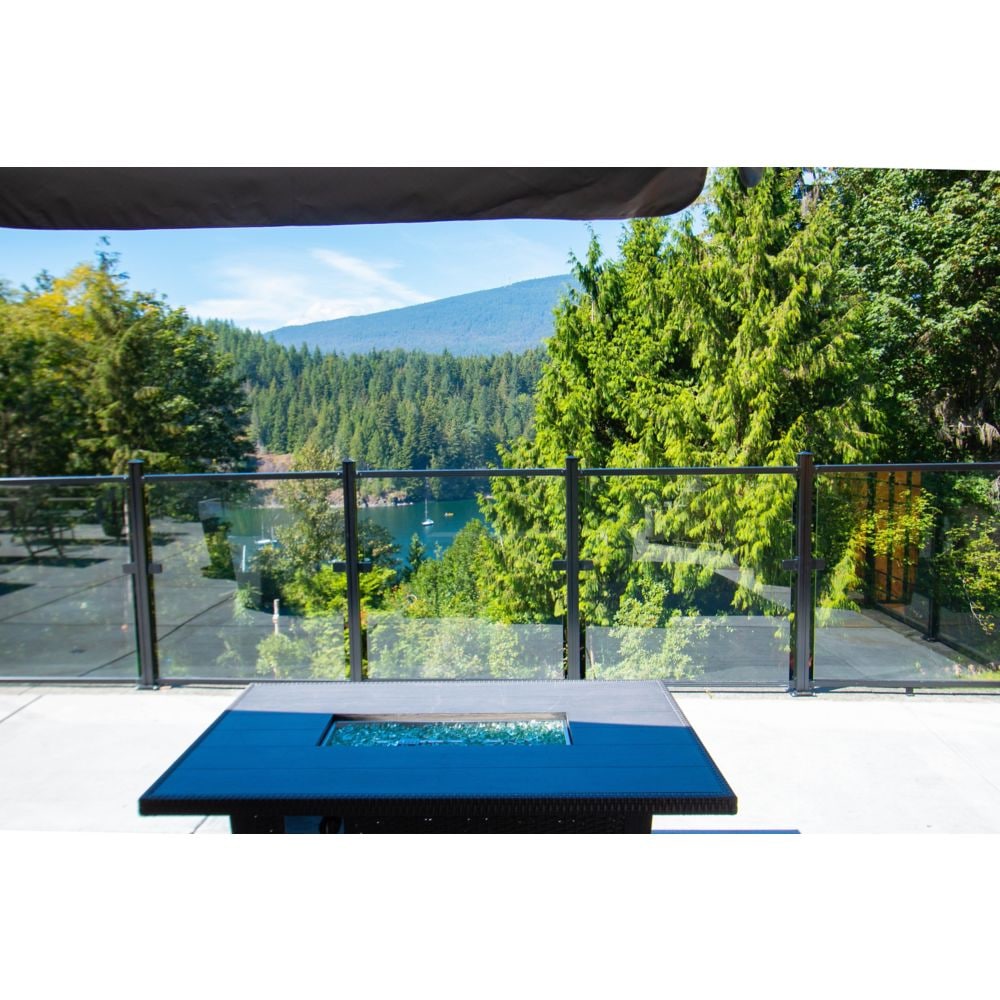 AquatinePLUS 42-inch W x 44 1/2-inch H Tempered Glass Panel for Aluminum Pool Fencing